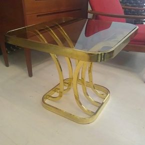 #14 Brass & Glass Side Table
