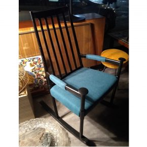 #18 Blue & Black Rocking Chair • Model Isabella