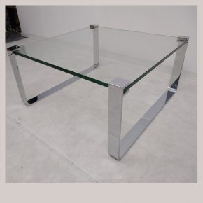 #69 Chrome & Glass Coffee Table • Model Klassik 1022