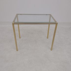 #173 Brass & Glass Side Table