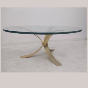#106 Brass & Glass Coffee Table