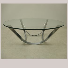 #43 Chrome & Glass Coffee Table • Model 2075