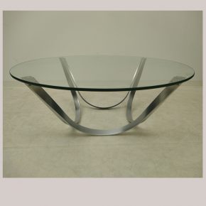 #43 Chrome & Glass Coffee Table • Model 2075