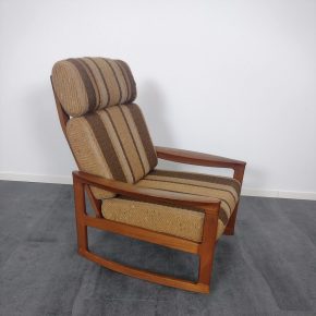 #211 High Back Teak Rocking Chair