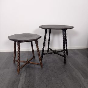 #209 Set Of 2 Bobbin Side Tables