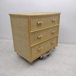 #213 Rattan & Bamboo Chest Of Drawers