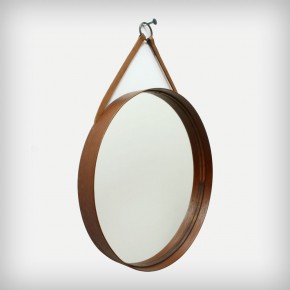 Teak Round Mirror • Model 102