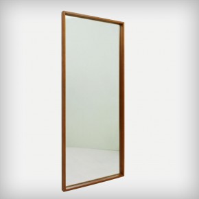 Huge Teak Wall Mirror