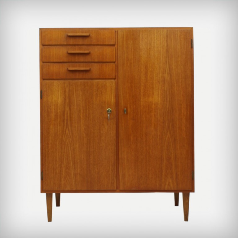 Teak Cupboard Good Old Vintage • Design Furniture from the 50s, 60s