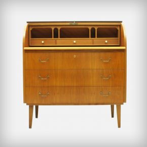 Walnut Cylinder Secretary