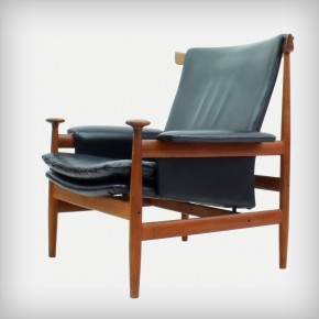 Teak & Leather Lounge Chair • Model 152 Bwana