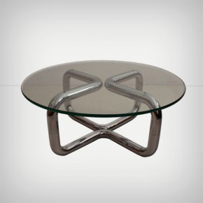 Tubular Chrome Coffee Table