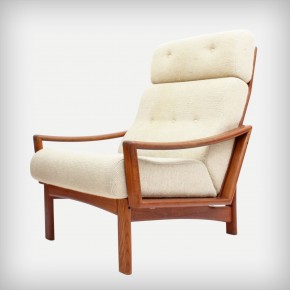 High Back Teak Armchair • Model Vario