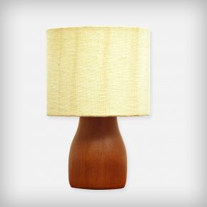 Small Solid Teak Desk Lamp