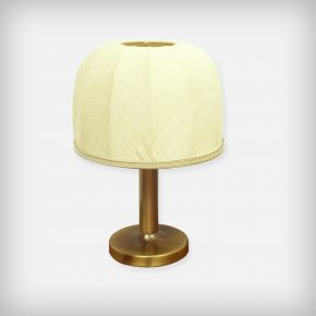 Small Brass & Fabric Desk Lamp