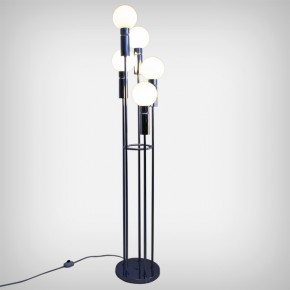 Opaline & Chrome Floor Lamp