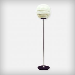 Murano Glass & Chrome Floor Lamp