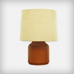 Small Solid Teak Desk Lamp