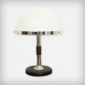 Chrome, Wood & Perpex Desk Lamp