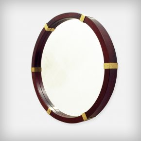 Mahogany & Brass Mirror