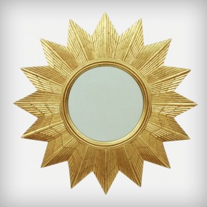 Golden Starburst Wall Mirror