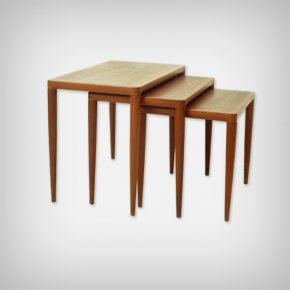 Set Of 3 Teak Nesting Tables