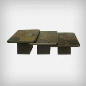 Set Of 3 Brutalist Nesting Tables