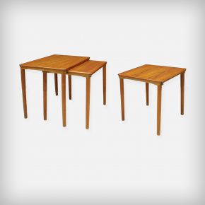 Set Of 3 Teak Nesting Tables