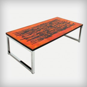 Ceramic & Chrome Coffee Table