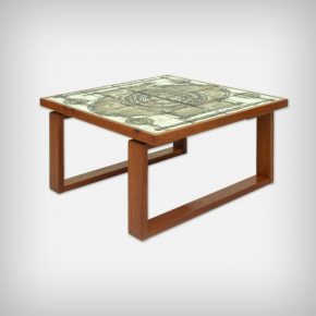 Teak & Ceramic Coffee Table
