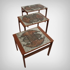 Set Of 3 Teak Nesting Tables