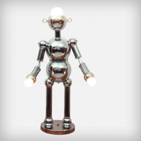 Chrome Robot Floor & Table Lamp