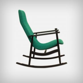 Black & Turquoise Rocking Chair