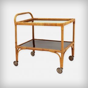 Rattan & Bamboo Serving Trolley