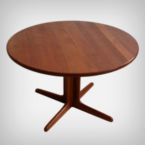 Extendible Teak Pedestal Table • Model 308