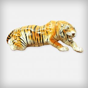 Huge Ceramic Hand Painted Tiger