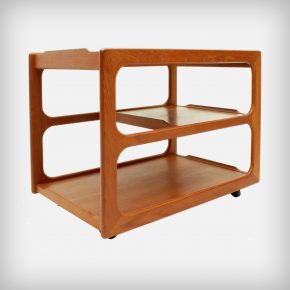 Extendible Teak Serving Trolley