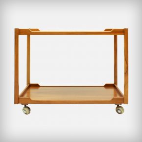 Walnut Serving Trolley